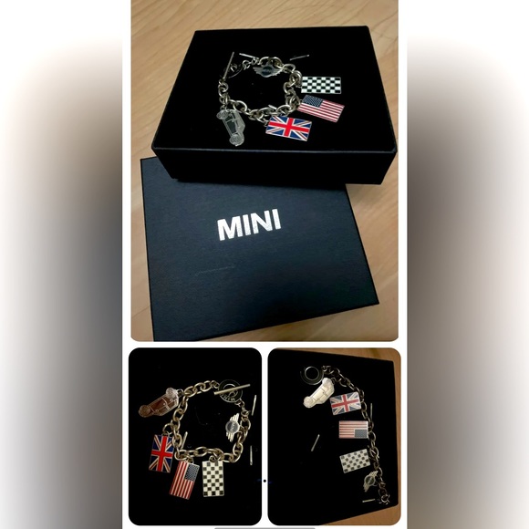 mini cooper Jewelry Mini Cooper Flag Bracelet Silver Color Poshmark